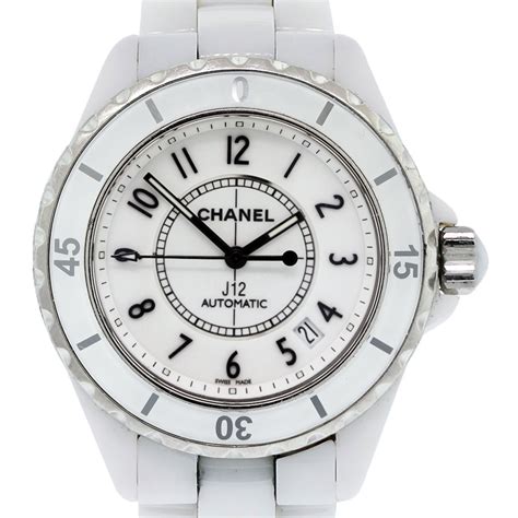 chanel white watch for sale|chanel j12 watch price list.